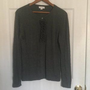Grey Sweater with Detail